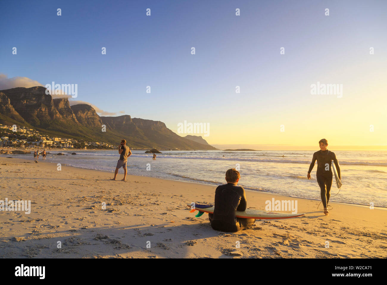 South Africa, Western Cape, Cape Town, Camps Bay Stock Photo