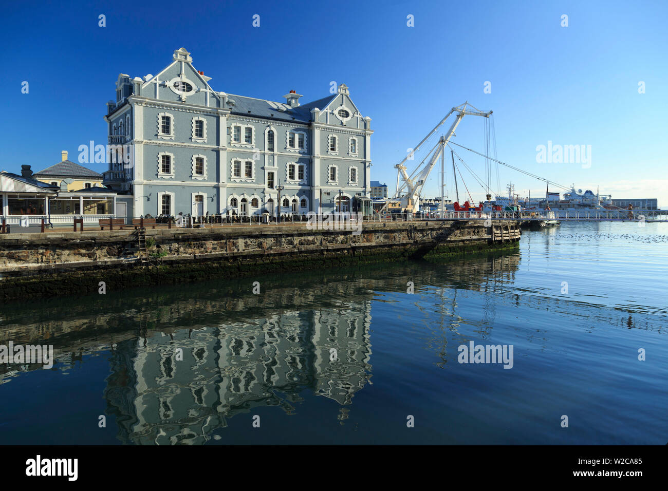 South Africa, Western Cape, Cape Town, V&A Waterfront, Historic African Trading Port Building Stock Photo