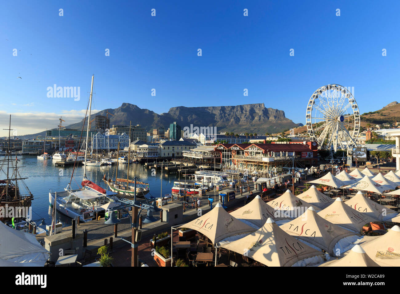 South Africa, Western Cape, Cape Town, V&A Waterfront, Victoria Wharf Stock Photo