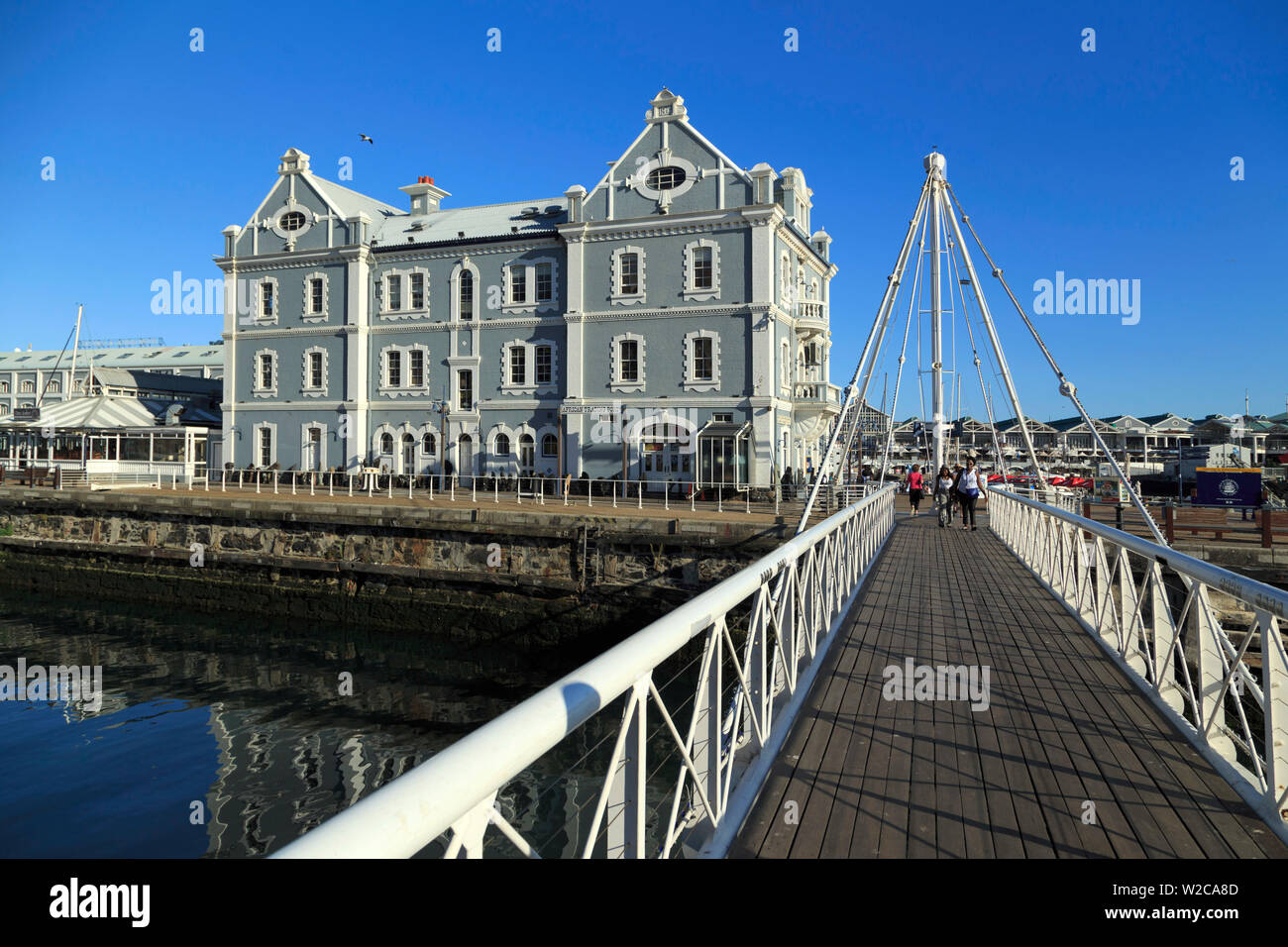 South Africa, Western Cape, Cape Town, V&A Waterfront, Historic African Trading Port Building Stock Photo