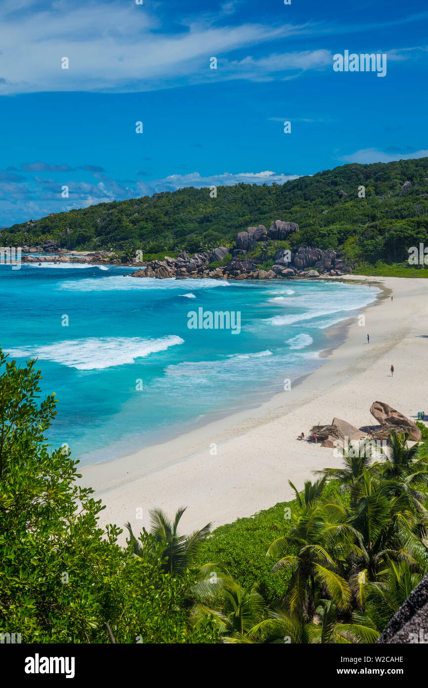 Grand Anse beach, La Digue, Seychelles Stock Photo