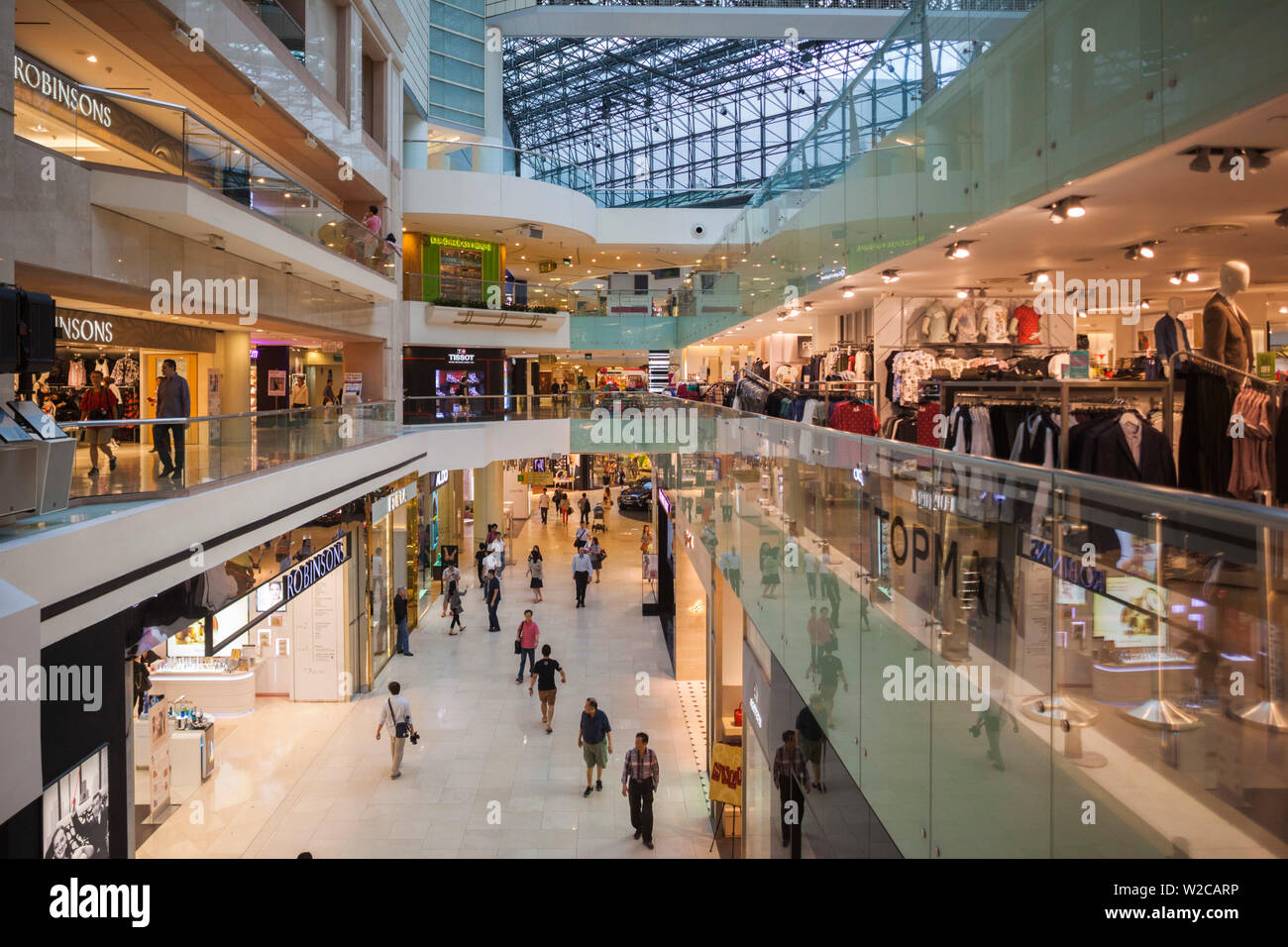 Singapore, Raffles City, shopping mall, interior Stock Photo - Alamy