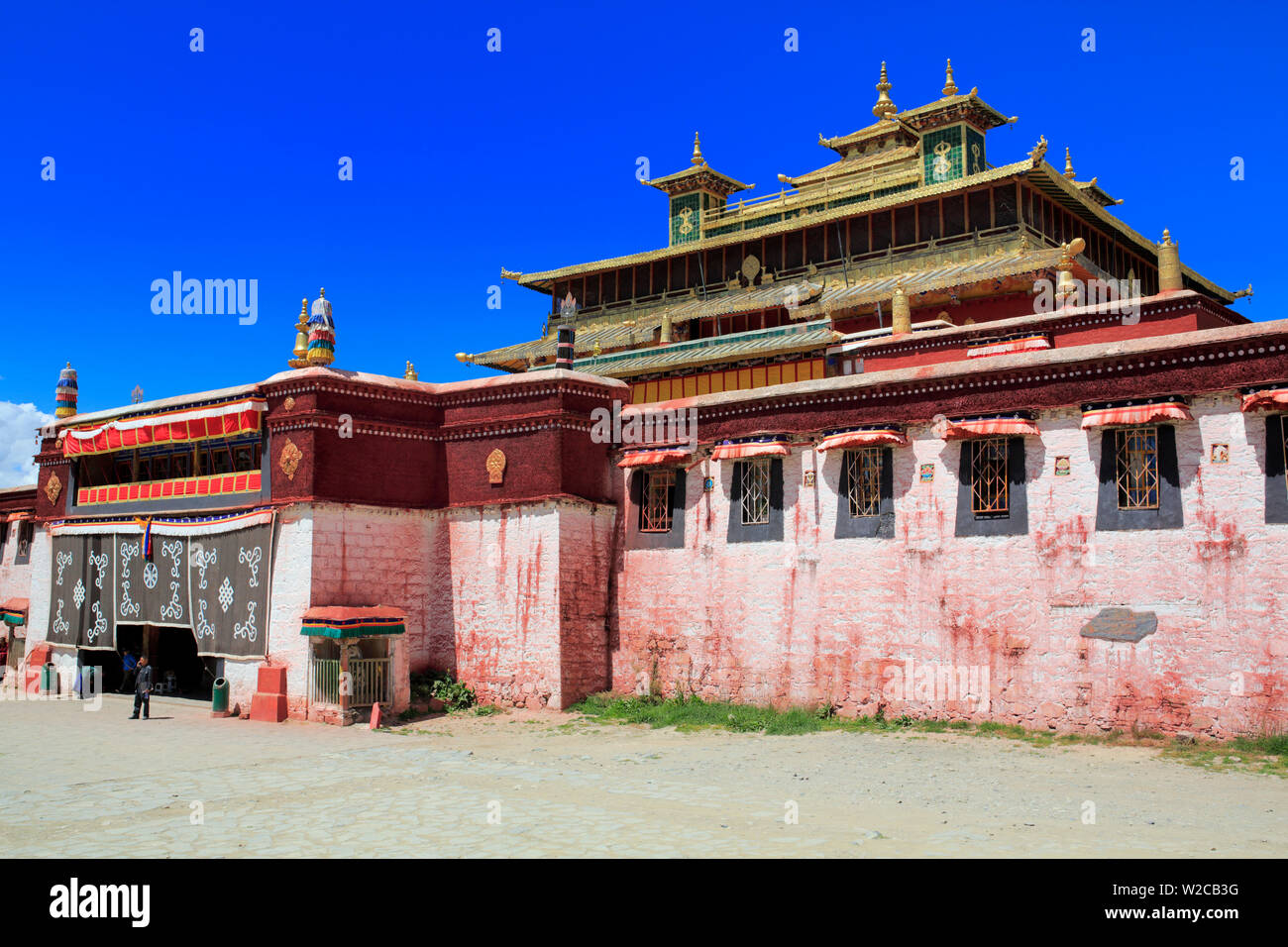 Utse temple, Samye Monastery (Samye Gompa), Dranang, Shannan Prefecture, Tibet, China Stock Photo
