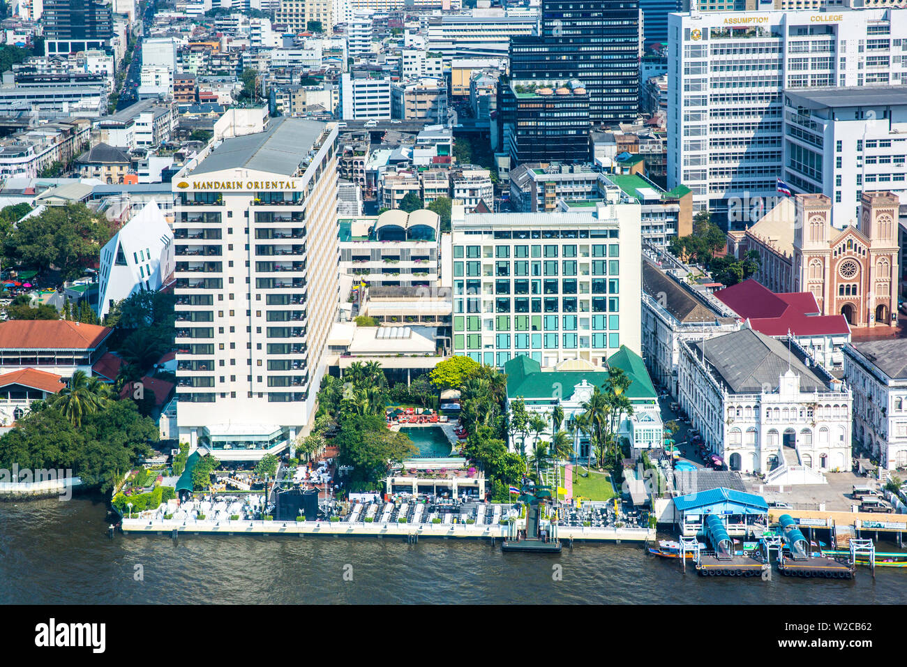 Mandarin Oriental hotel, Riverside, Bangkok, Thailand Stock Photo