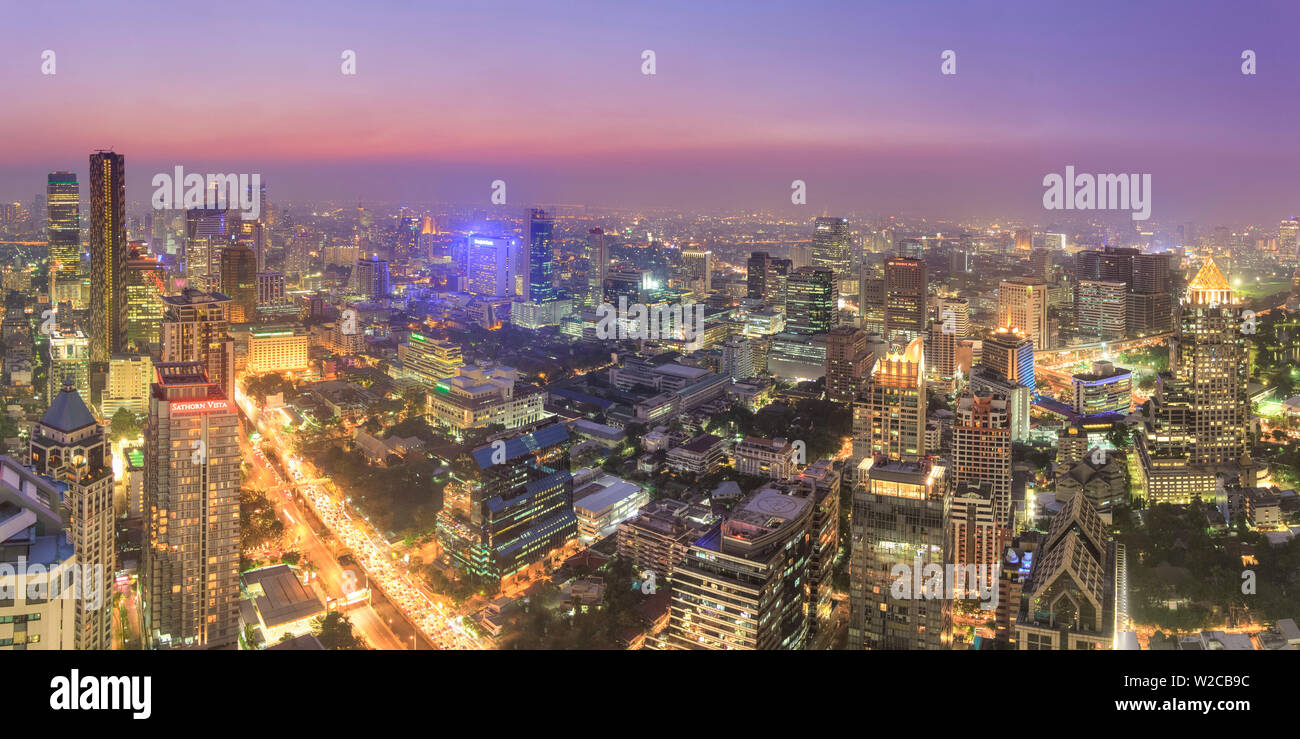 Thailand, Bangkok, View from Verigo Bar at Westin Banian Tree Hotel Stock Photo