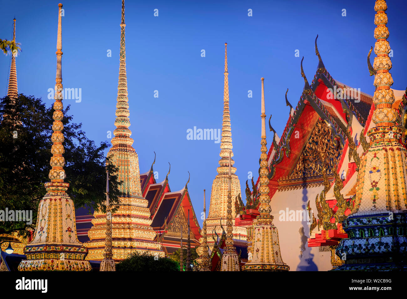 Wat Pho (Temple of the Reclining Buddha), Bangkok, Thailand Stock Photo