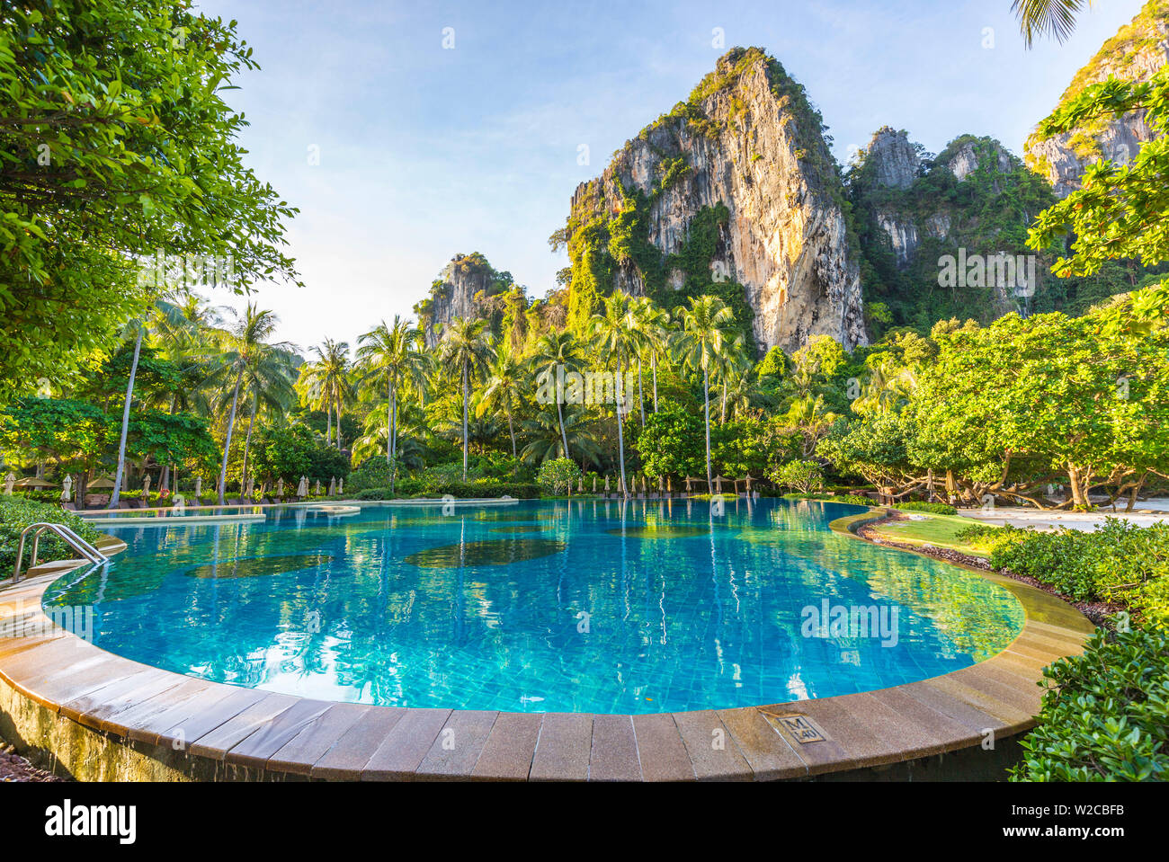 Rayavadee resort, Railay Peninsula, Krabi Province, Thailand Stock Photo