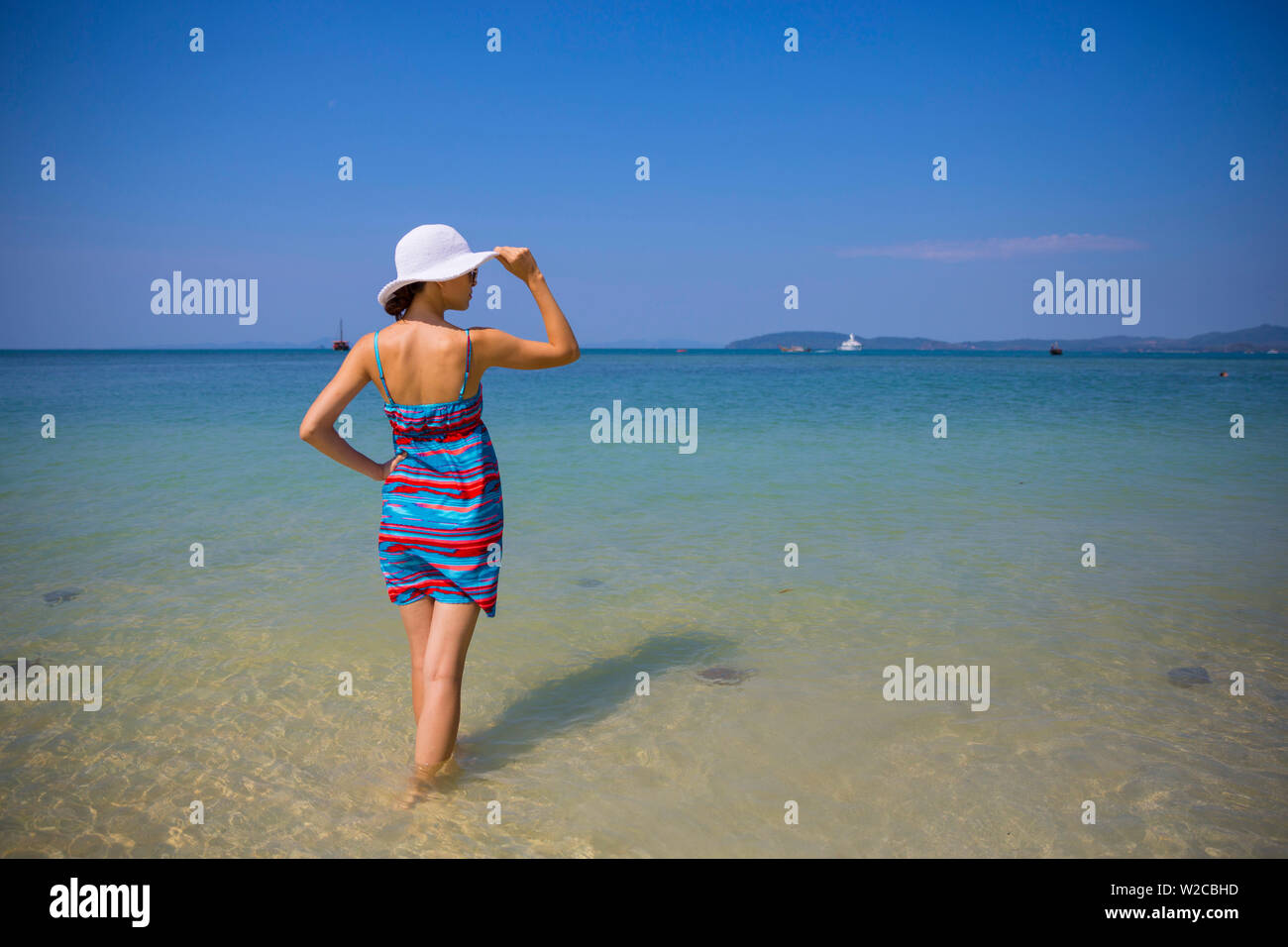 Phra Nang beach, Railay Peninsula, Krabi Province, Thailand Stock Photo