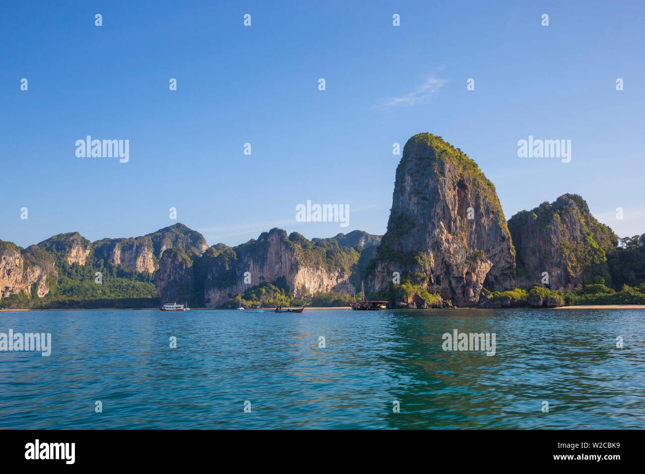 Railay Peninsula, Phang Nga Bay, Krabi Province, Thailand Stock Photo