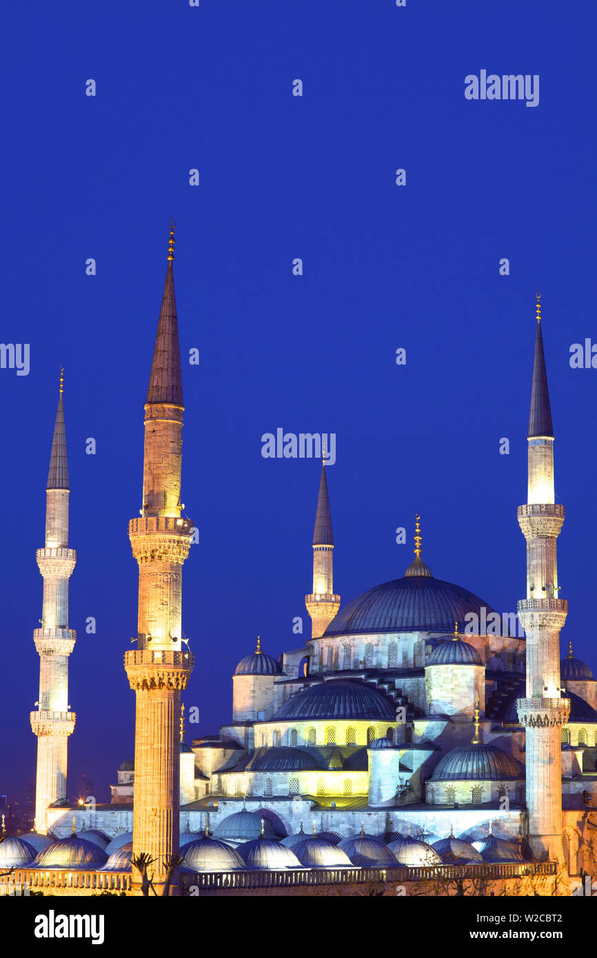 Blue Mosque at Dusk, Istanbul, Turkey Stock Photo Alamy