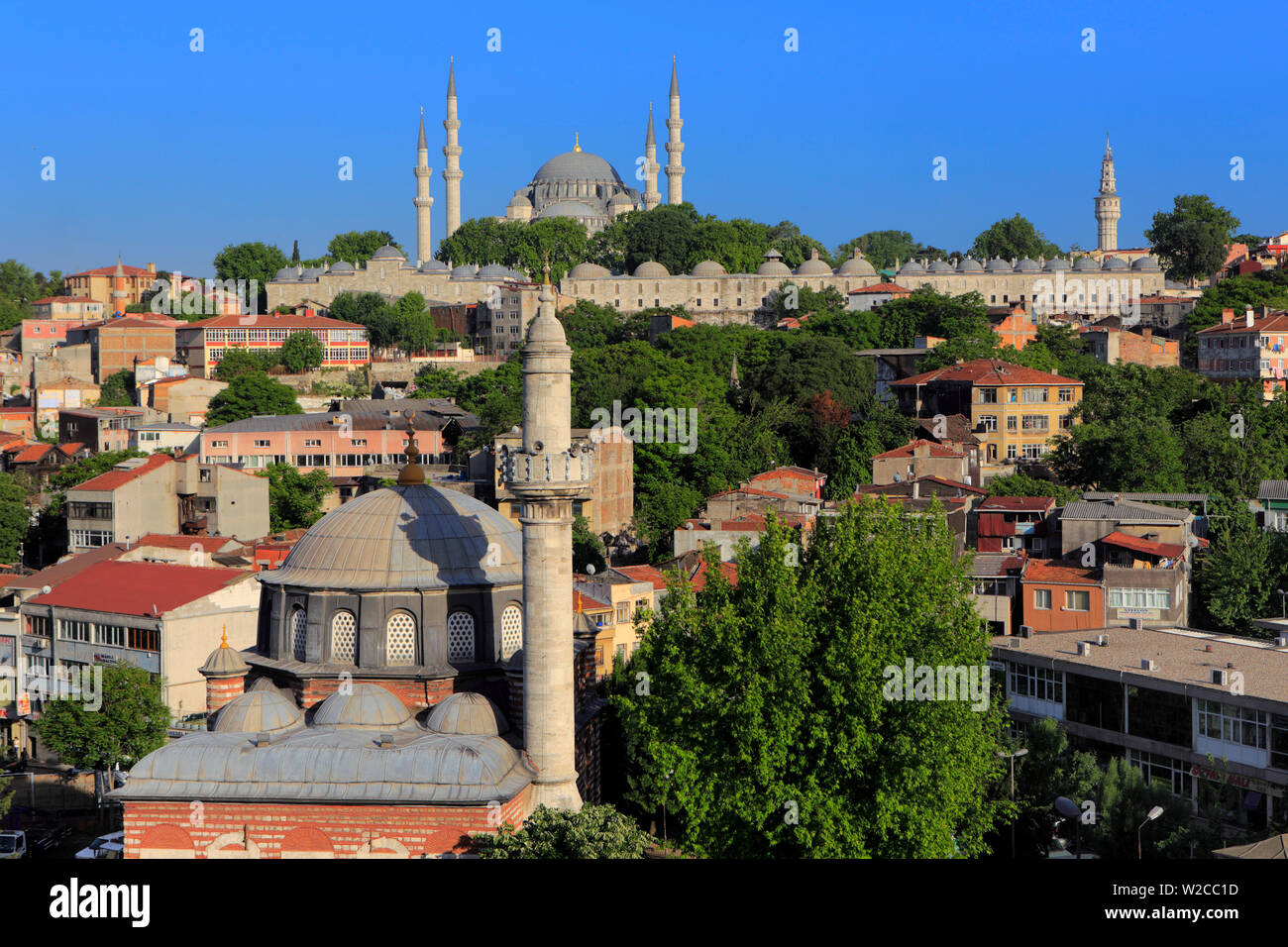 Suleymaniye mosque, architect Sinan (1557), Istanbul, Turkey Stock Photo