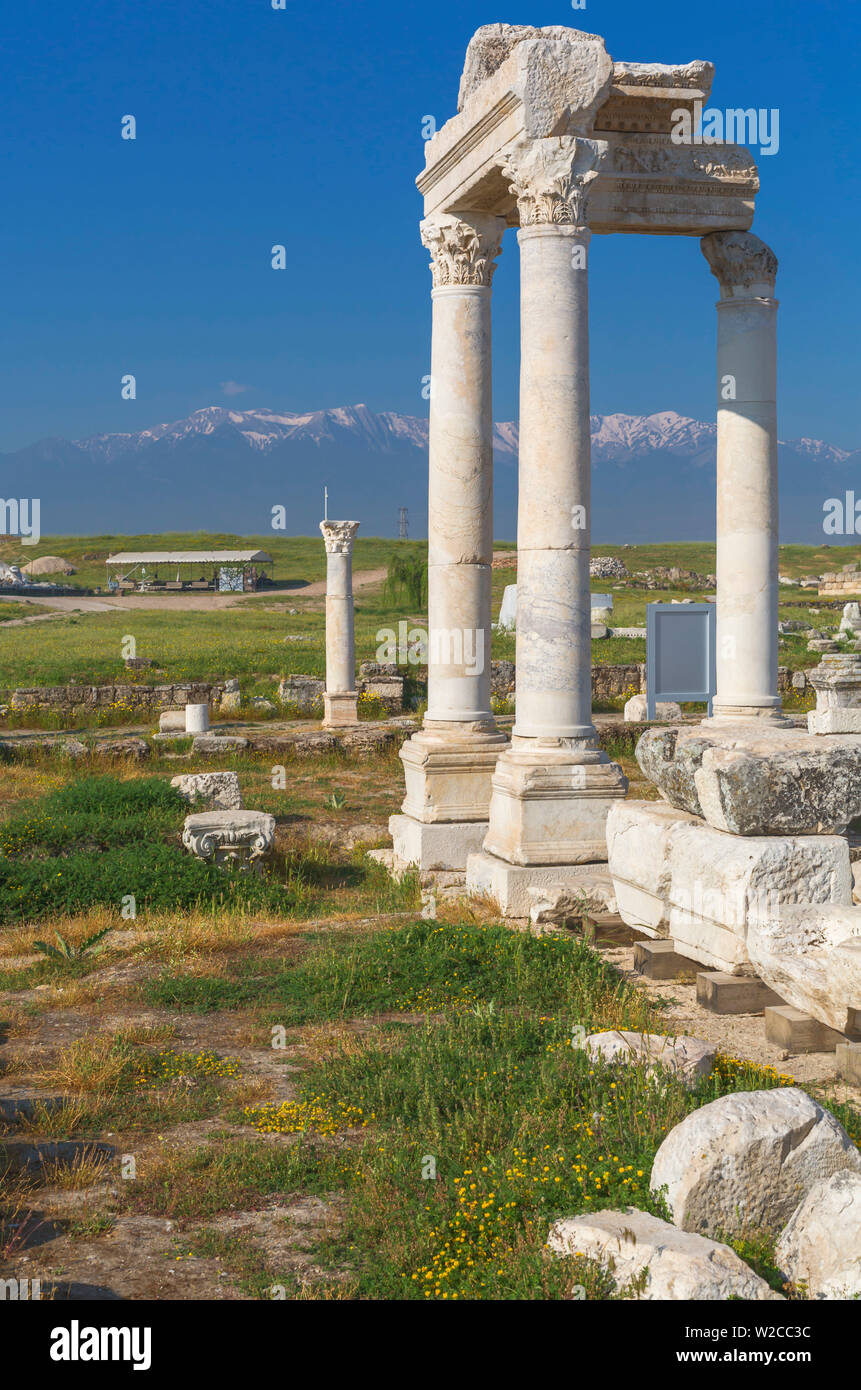 Ruins of ancient Laodicea on the Lycus, Denizli Province, Turkey Stock Photo