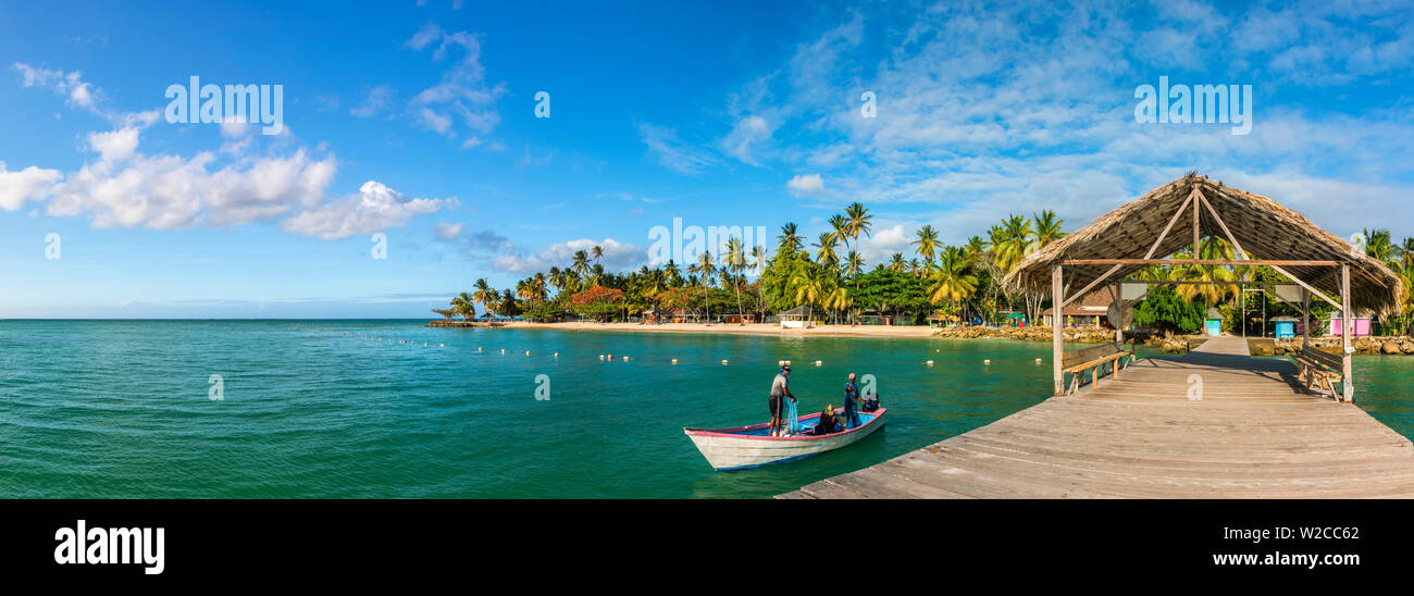 Caribbean, Trinidad and Tobago, Tobago, Pigeon Point Stock Photo