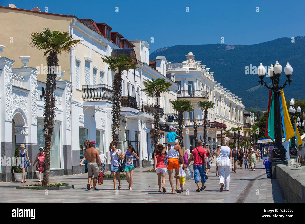 Ukraine, Crimea, Yalta, Yalta embankment Stock Photo