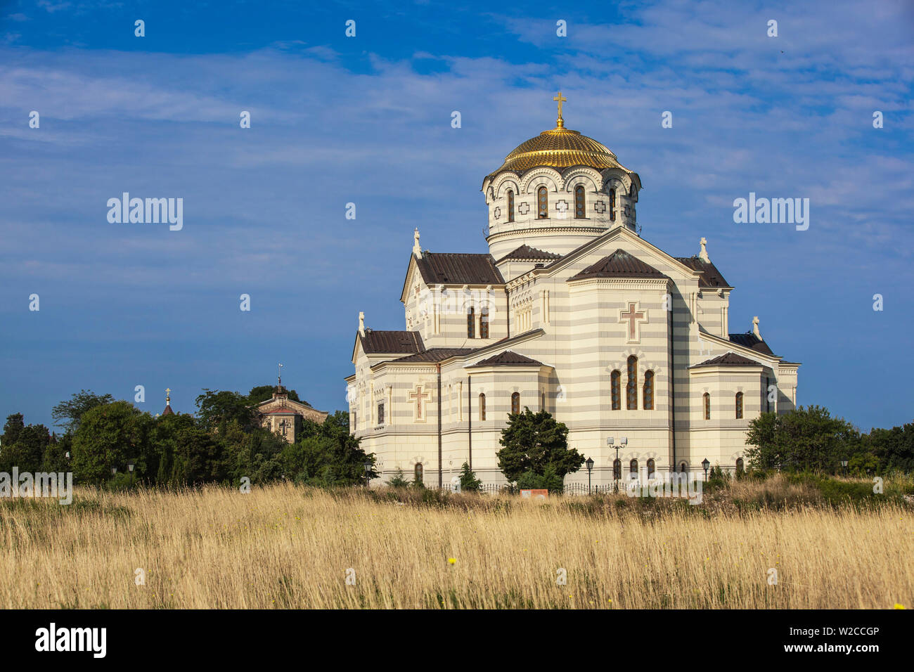 Ukraine, Crimea, Sevastopol, Khersoness, St Vladimir's Cathedral Stock Photo