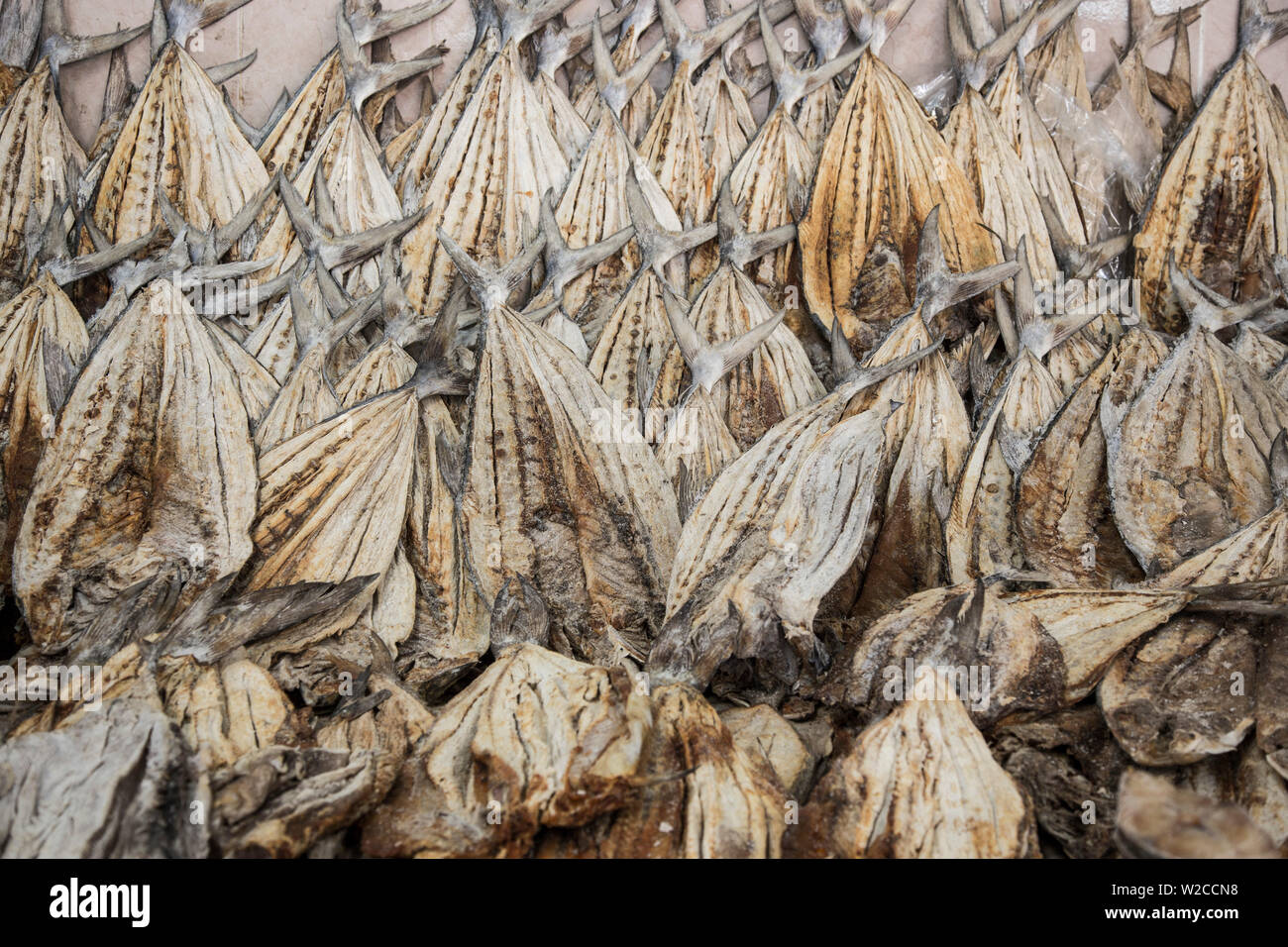 Dried Fish, Fish Market, Deira, Dubai, United Arab Emirates Stock Photo