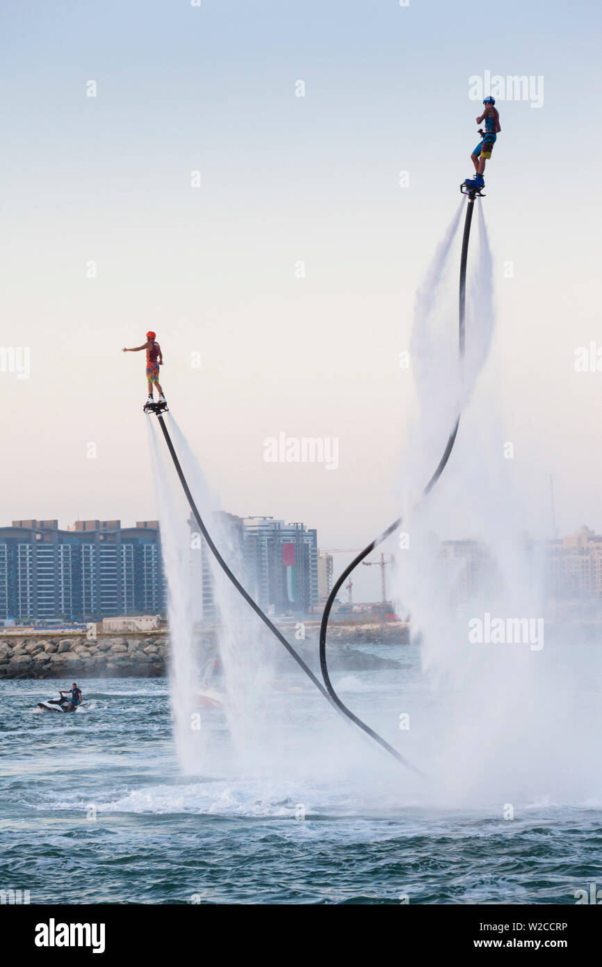 UAE Dubai Dubai Marina Jumeirah Beach Water Jet Pack Stunt Flyers