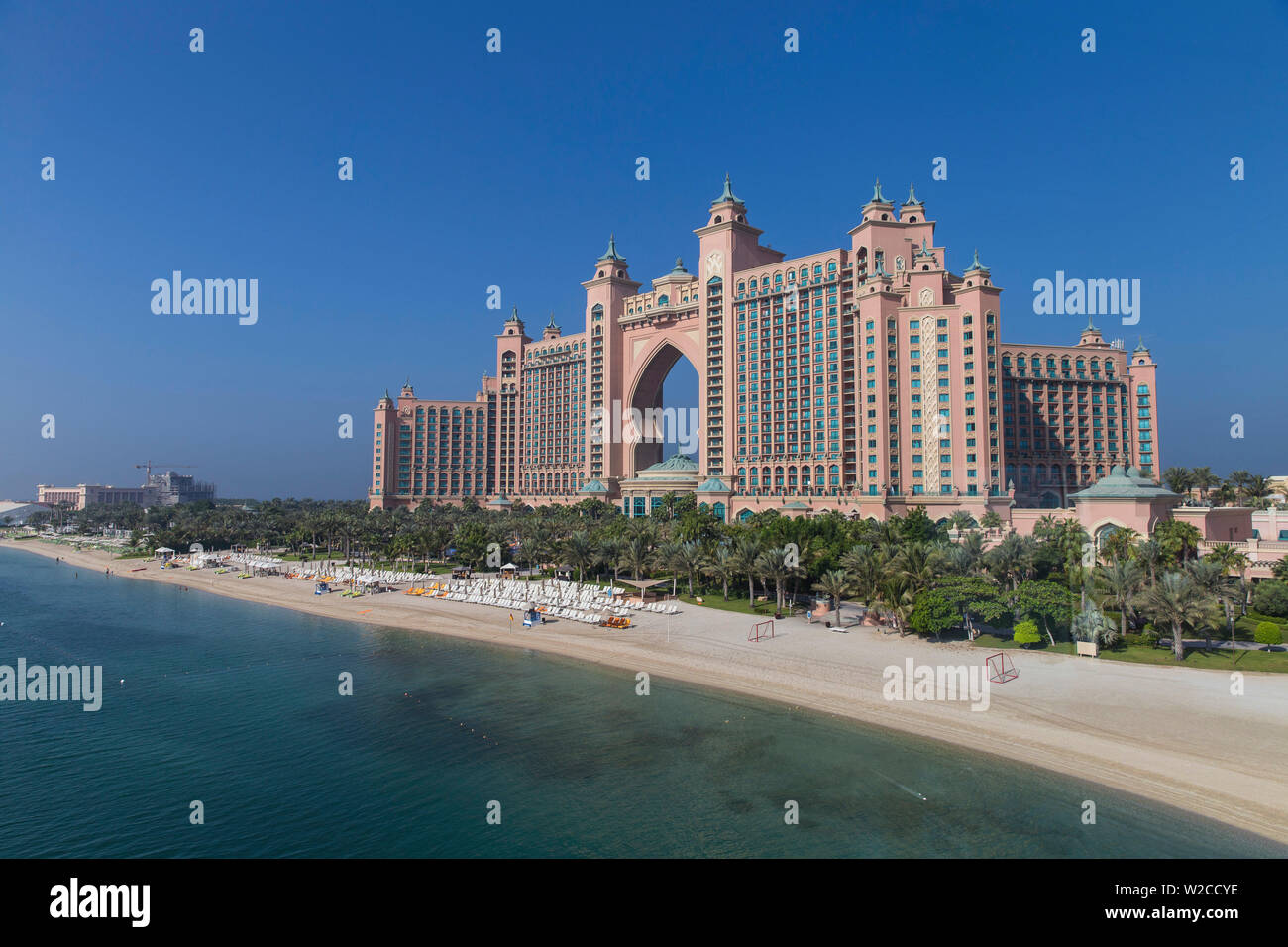 United Arab Emirates, Dubai, Palm Jumeirah island, Atlantis the Palm Stock Photo
