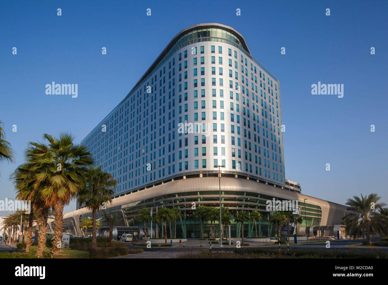UAE, Abu Dhabi, Al Safarat Embassy Area, Aloft Hotel, exterior Stock Photo