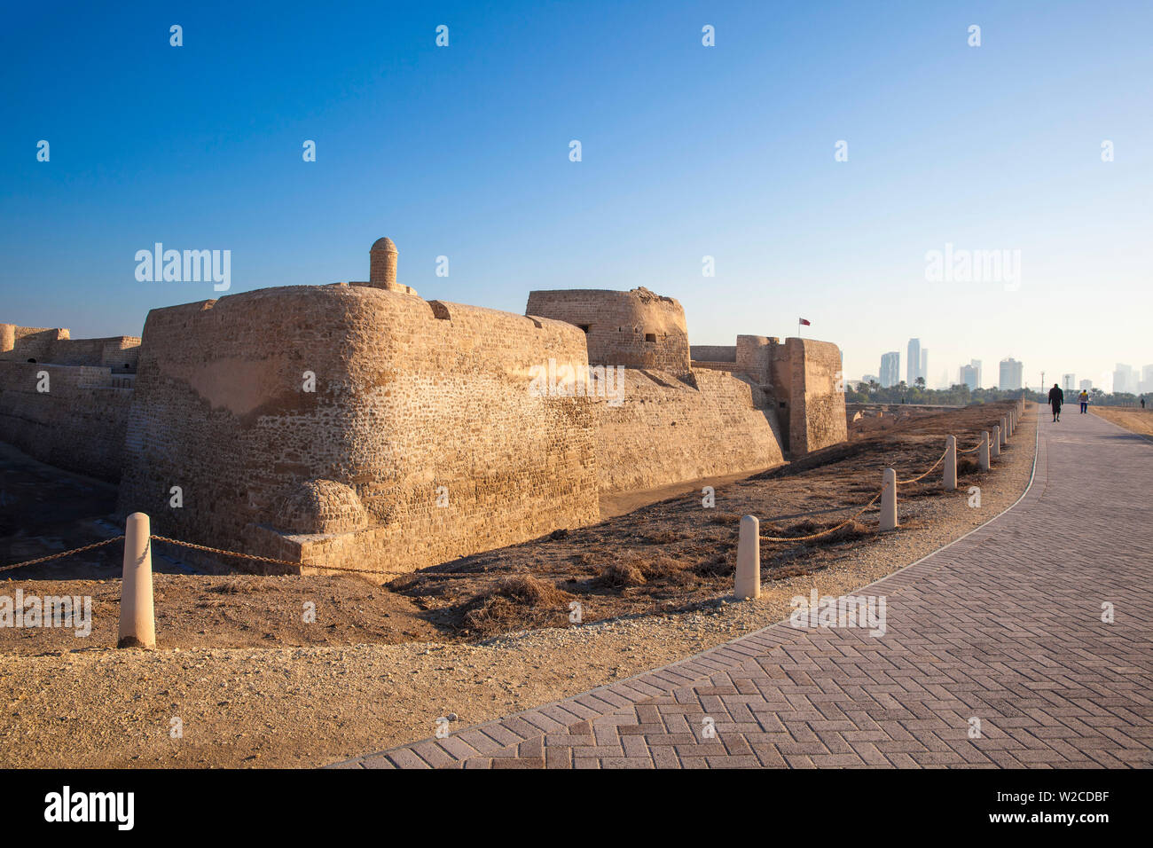 Bahrain, Manama, Bahrain Fort - Qal'at al-Bahrain Stock Photo