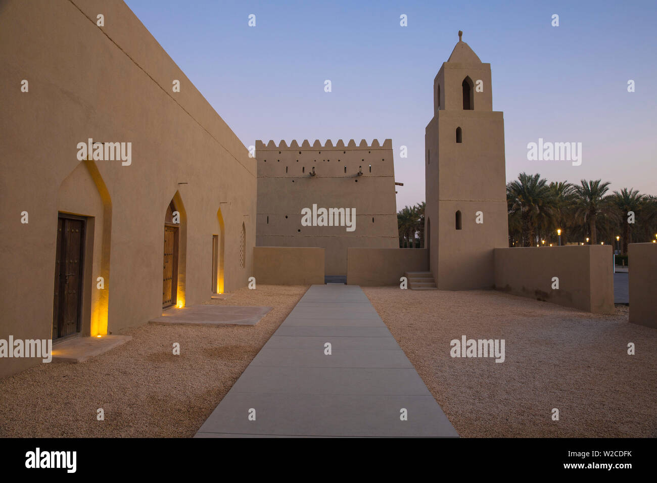 United Arab Emirates, Abu Dhabi, Al Ain, Qasr Al Muwaiji, birthplace of Sheikh Zayed bin Khalifa Stock Photo