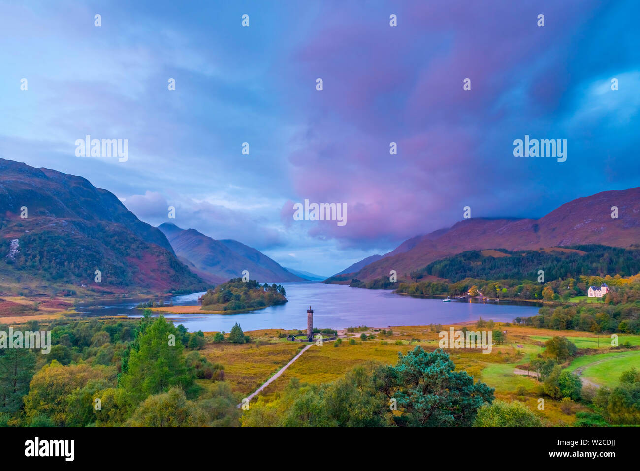 UK, Scotland, Highland, Loch Shiel, Glenfinnan, Glenfinnan Monument to