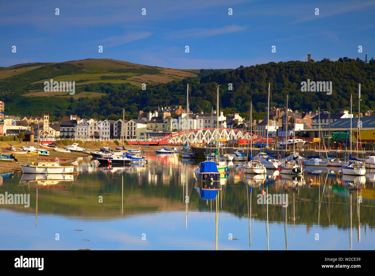 Ramsey Harbour, Ramsey, Isle of Man Stock Photo
