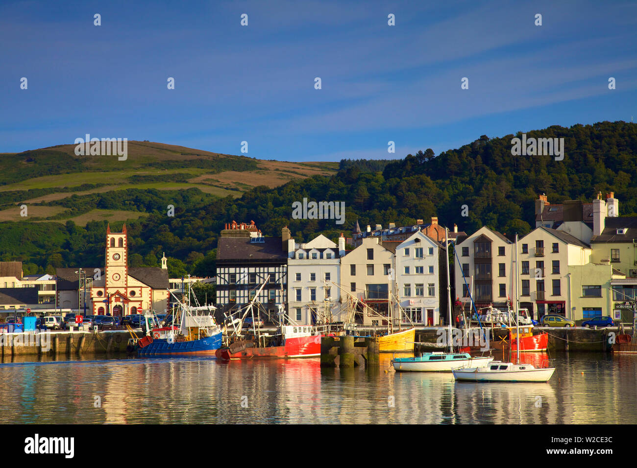 Ramsey Harbour, Ramsey, Isle of Man Stock Photo