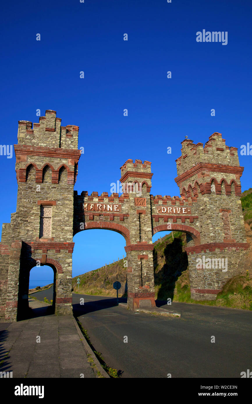 Marine Drive Gatehouse, Douglas Head, Douglas, Isle of Man Stock Photo