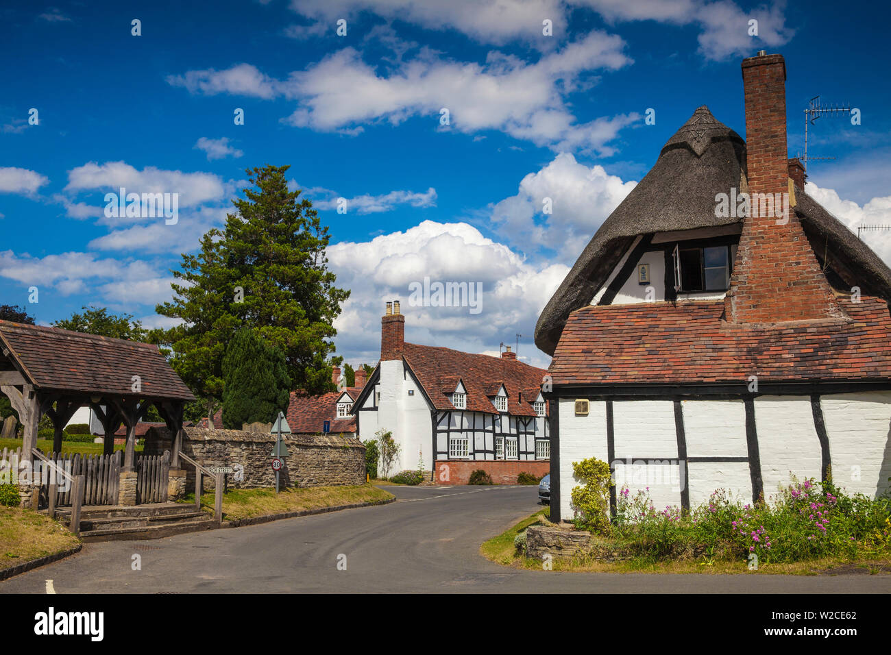 UK, England, Warwickshire, Village of Welford-on-Avon near Stratford-upon-Avon Stock Photo