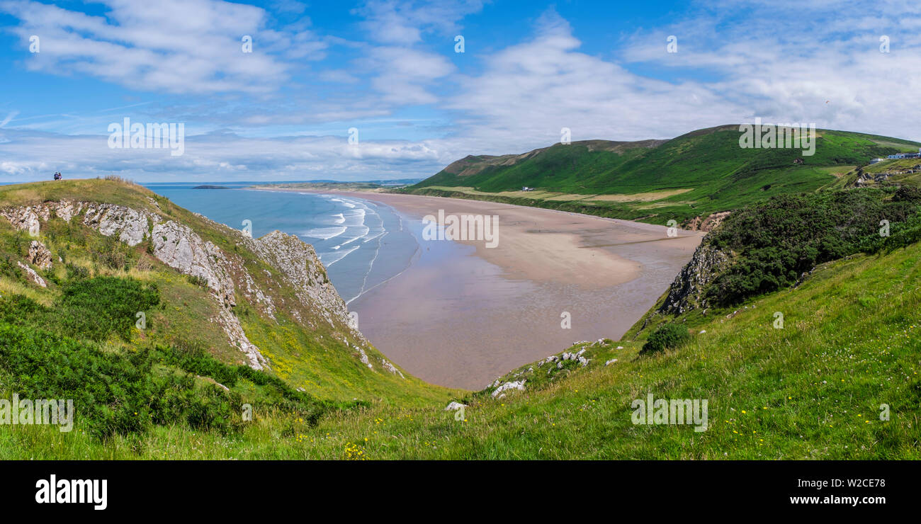 Rhossili Bay, The Gower, Wales, UK Stock Photo