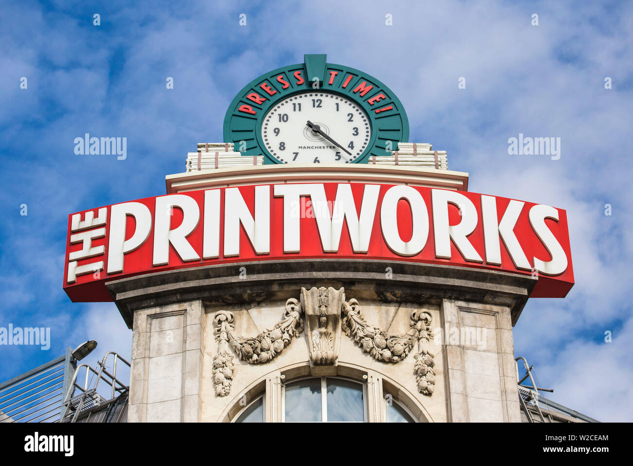 United Kingdom, England, Greater Manchester, Manchester, The Printworks entertainment venue Stock Photo