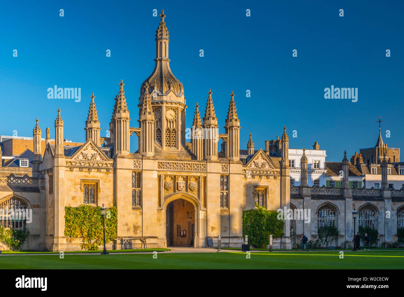 UK, England, Cambridgeshire, Cambridge, King's College, Gatehouse Stock Photo