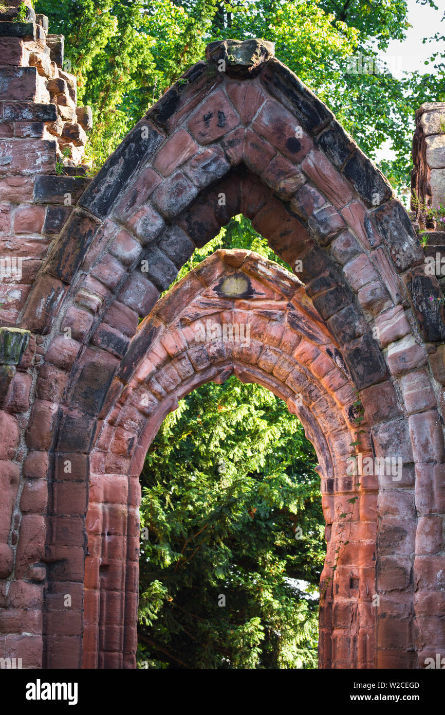 United Kingdom, England, Cheshire, Chester, Eastern ruins - Church of St John's the Baptist Stock Photo