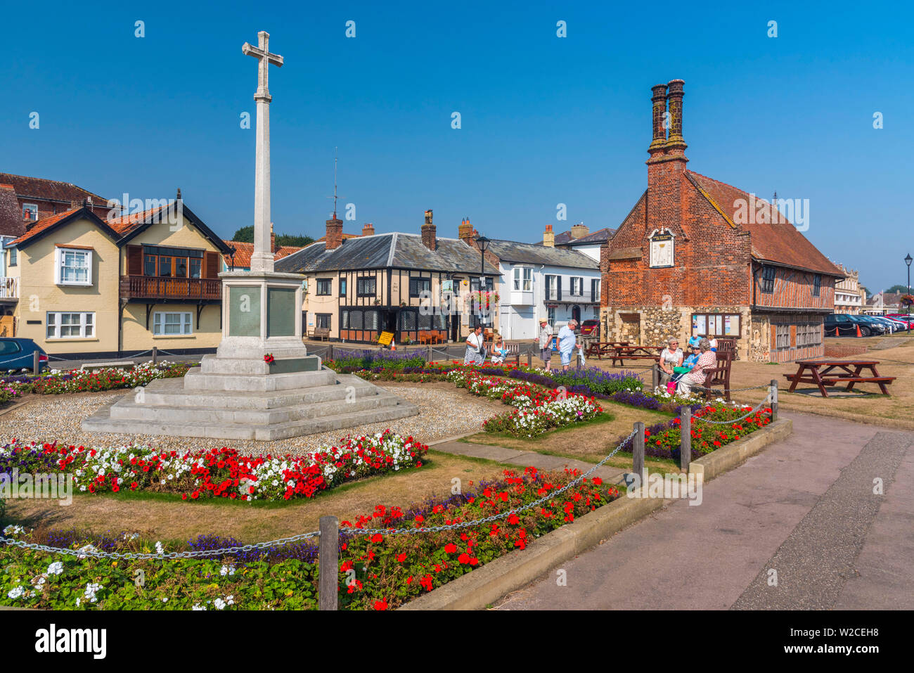 UK, England, Suffolk, Aldeburgh, Aldeburgh Moot Hall Stock Photo