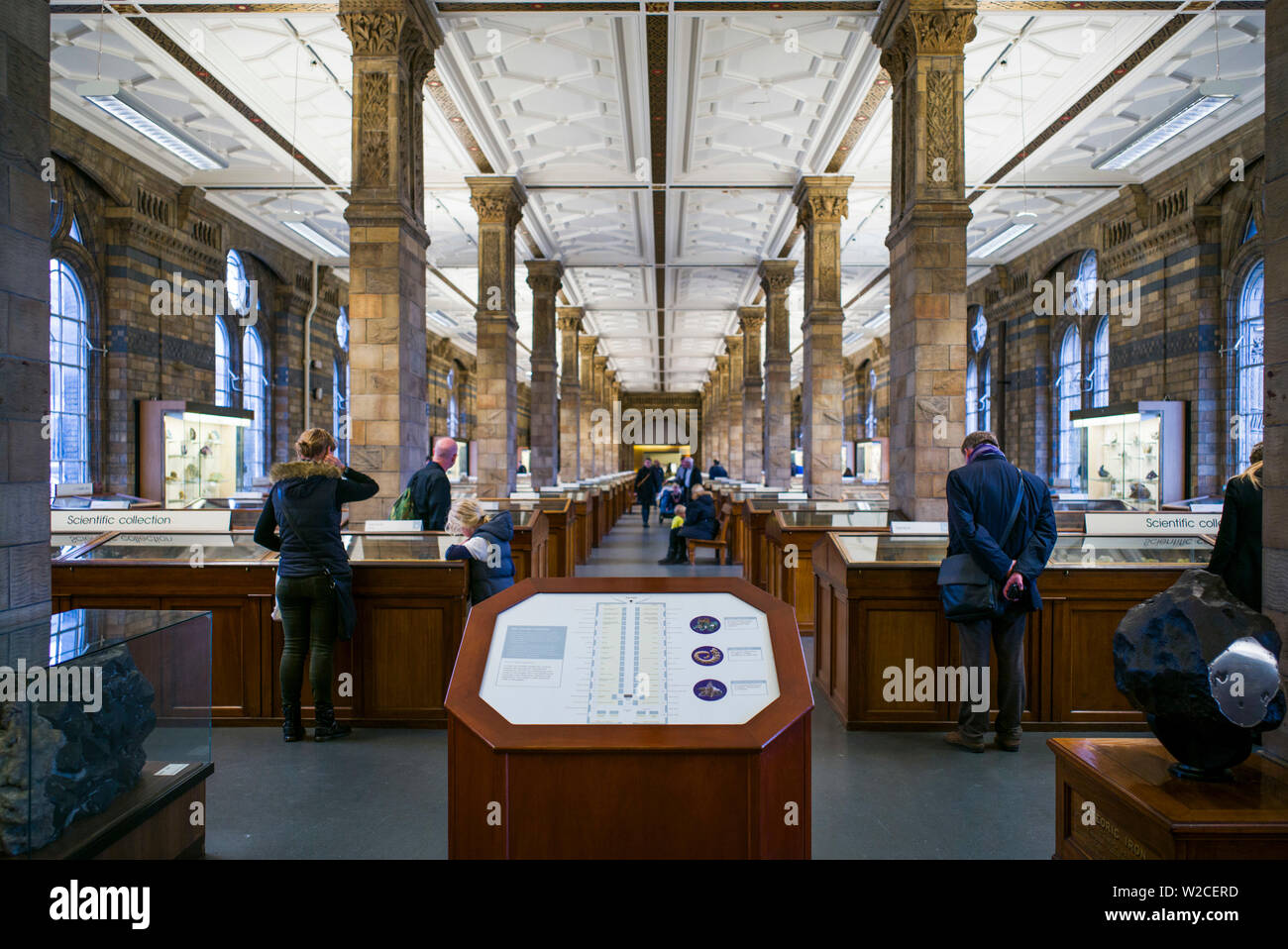 England, London, South Kensington, Natural History Museum, minerals display Stock Photo