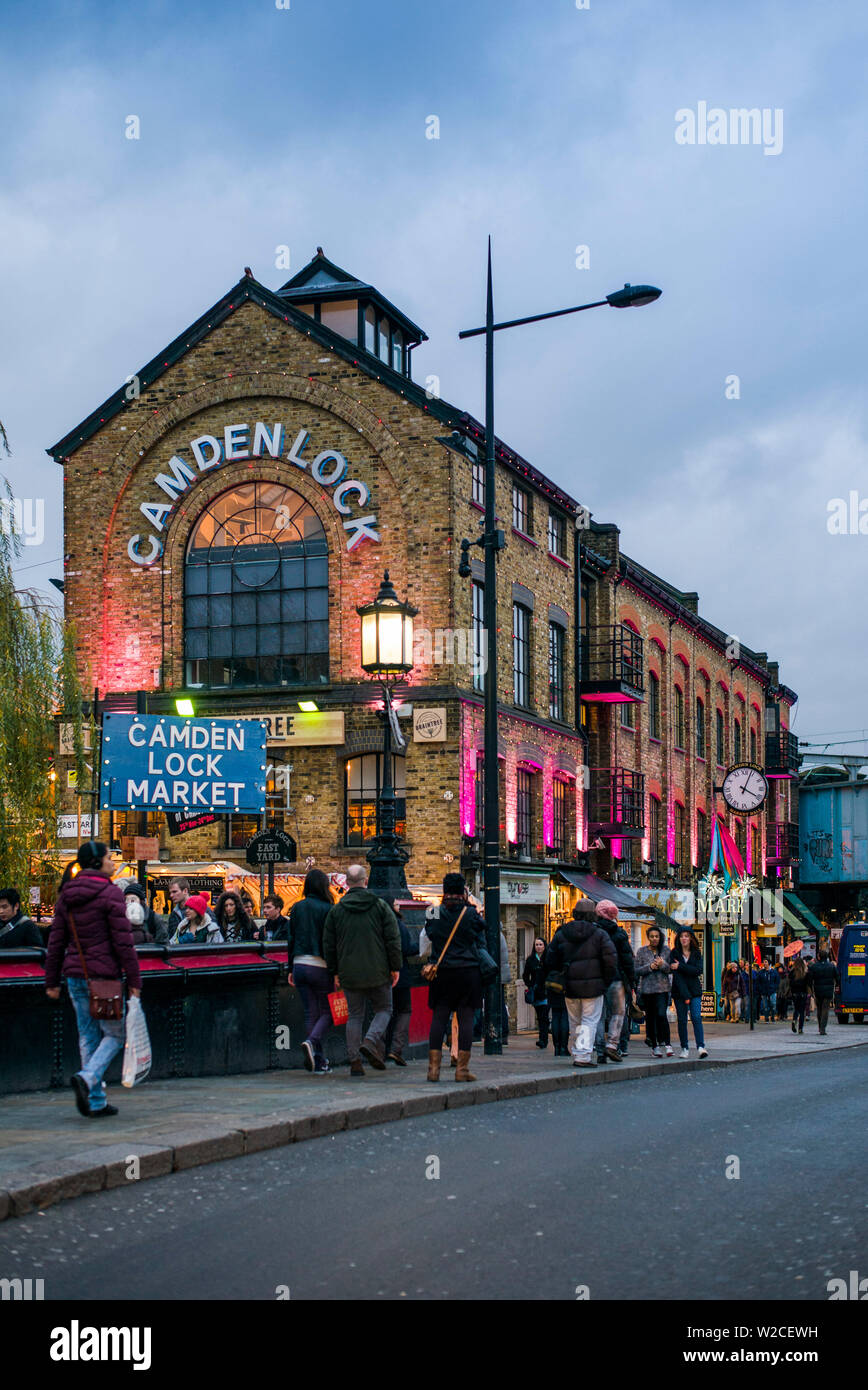 England, London, Camden, Camden Market, Market Hall exterior Stock Photo