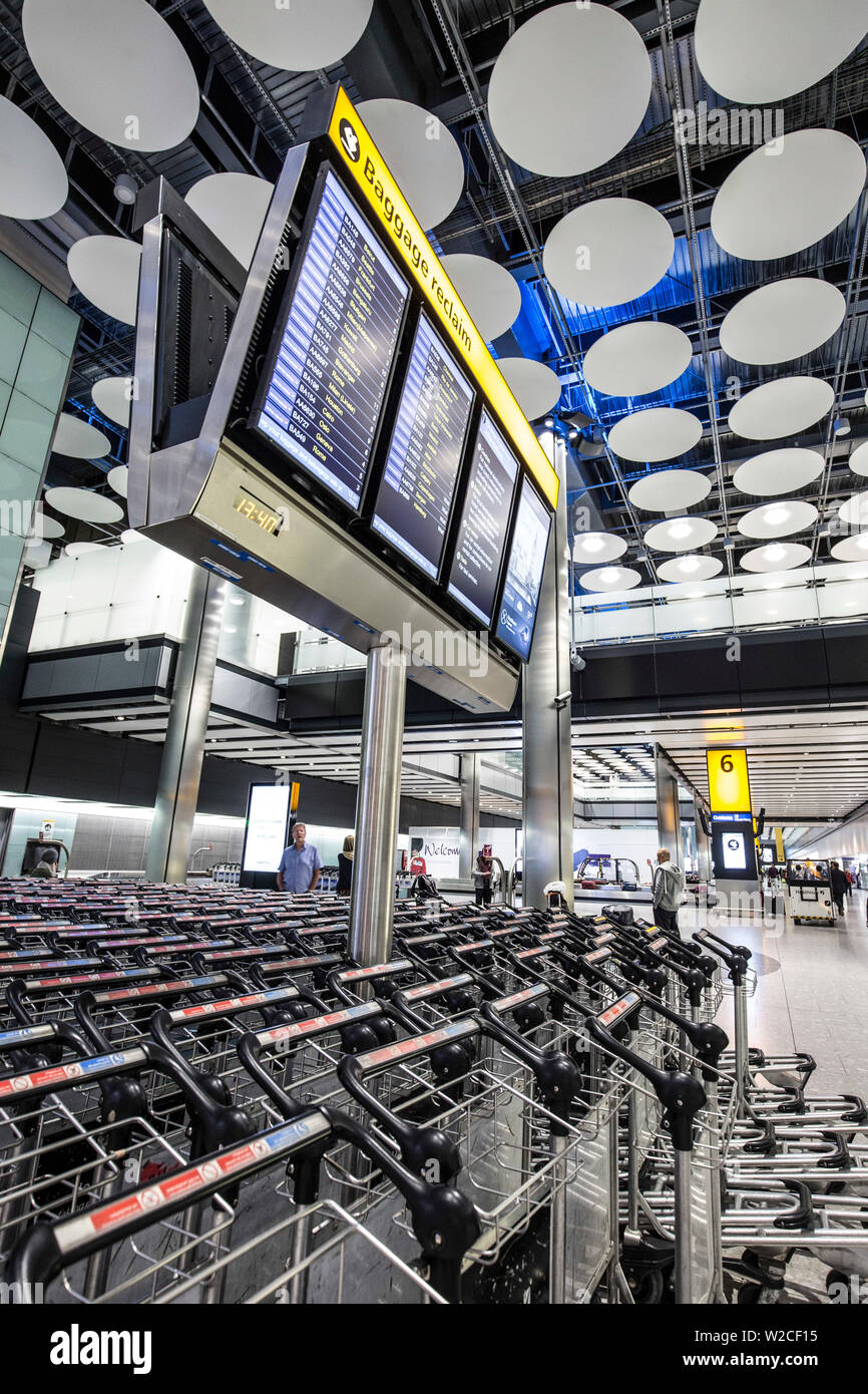 Terminal Five, Heathrow airport, London, England, UK Stock Photo