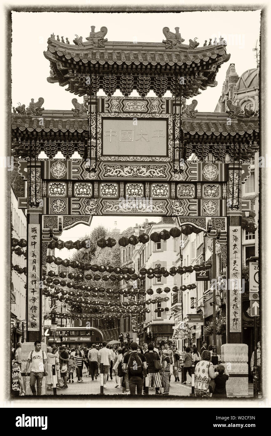 China Town, London, England, UK Stock Photo