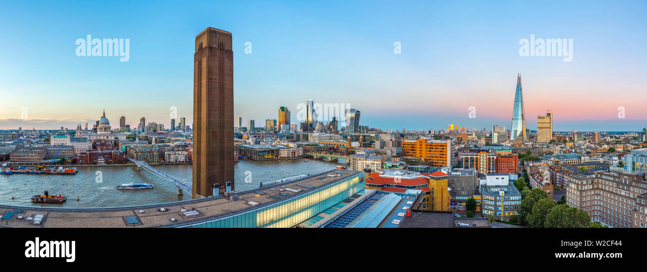 UK, England, London, City of London from Tate Modern Stock Photo