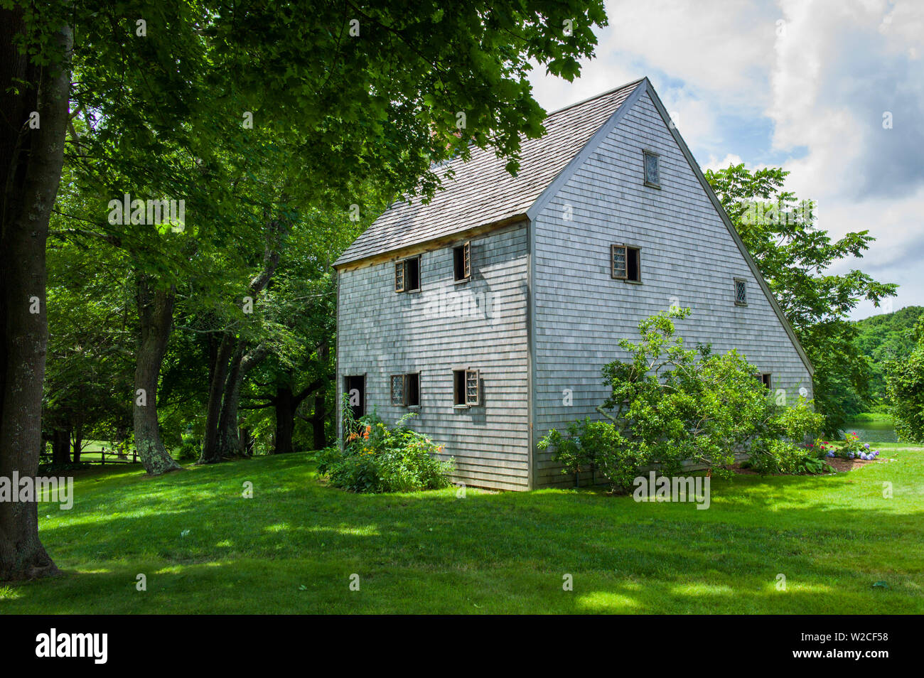 USA, Massachusetts, Cape Cod, Sandwich, Hoxie House, b. 1675, one of the oldest houses in Massachusetts Stock Photo