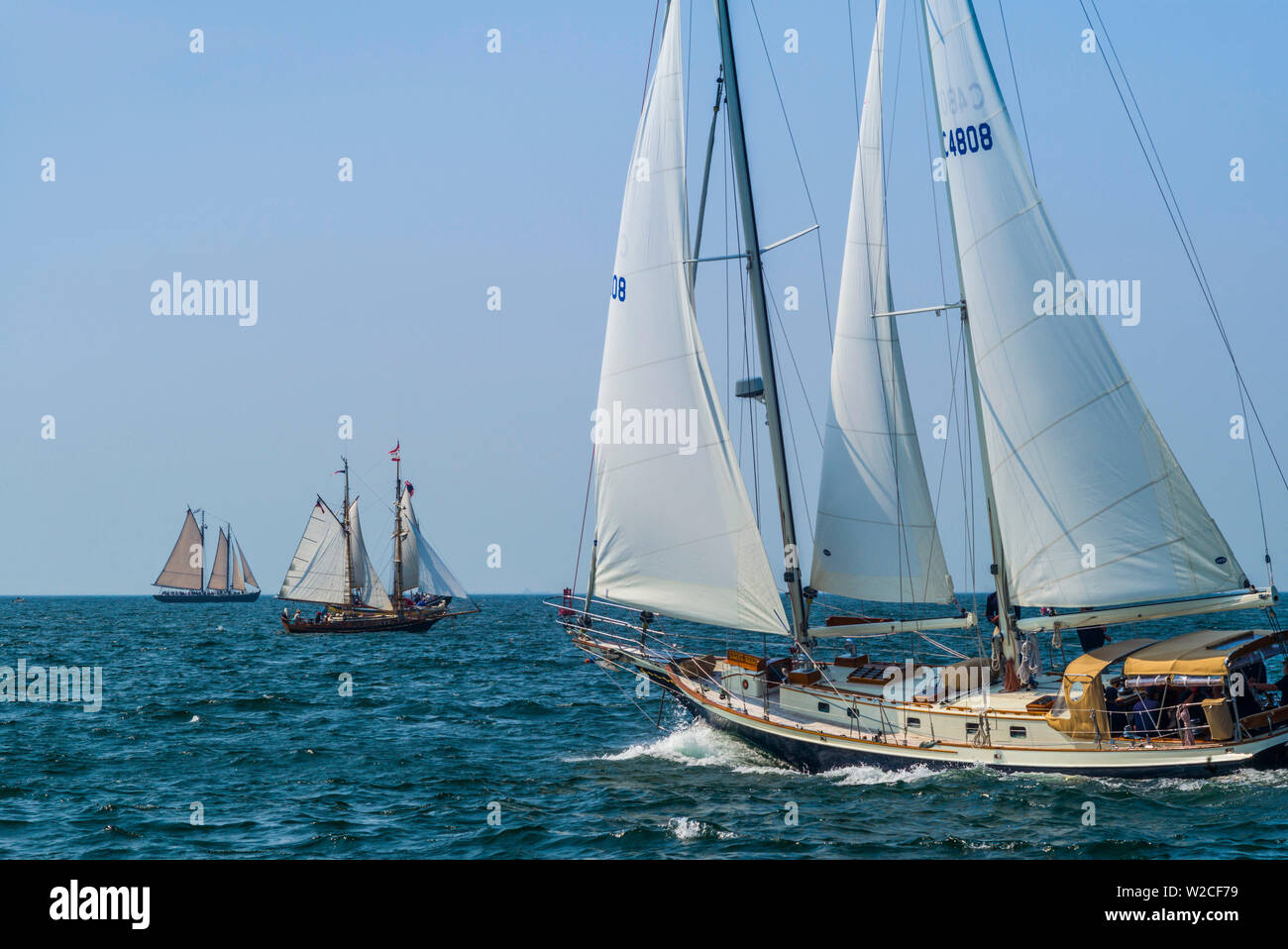 USA, Massachusetts, Cape Ann, Gloucester, America's Oldest Seaport, Annual Schooner Festival Stock Photo