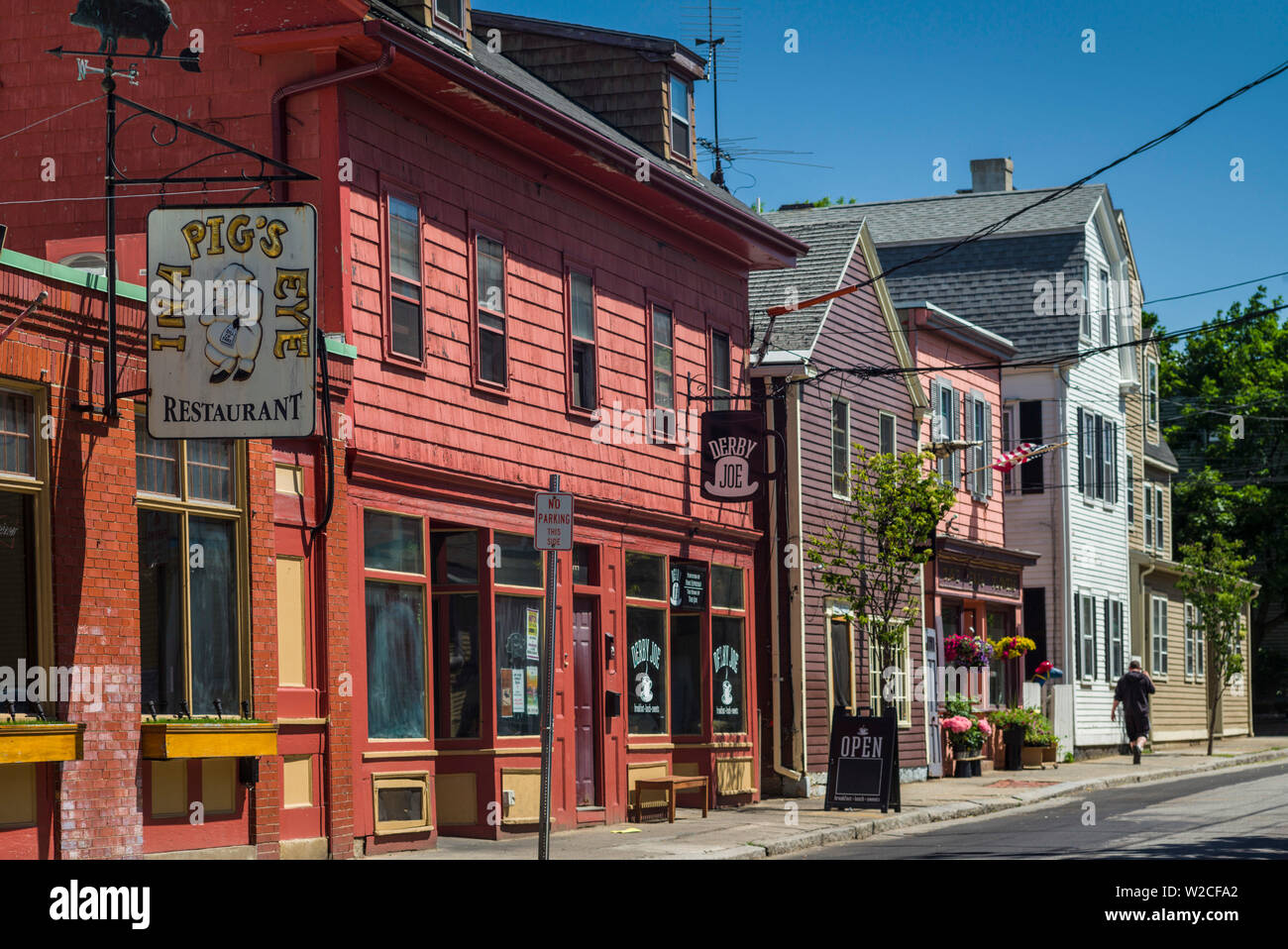 USA, Massachusetts, Salem, Derby Street Stock Photo