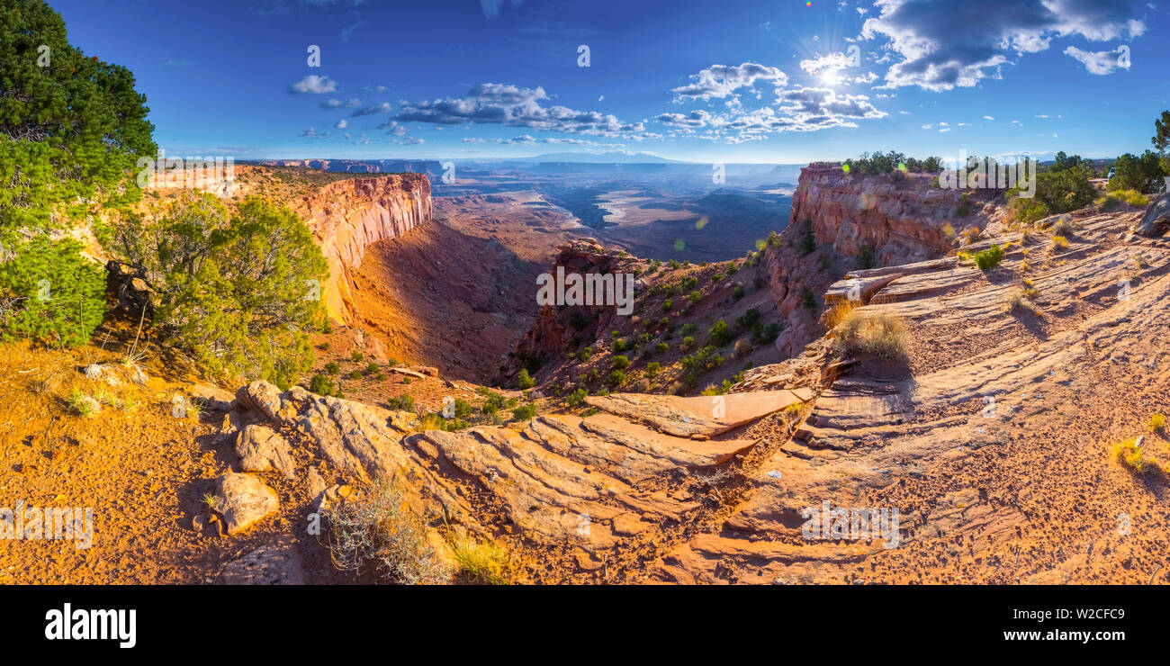 USA, Utah, Canyonlands National Park, Island in the Sky District, Buck Canyon Overlook Stock Photo