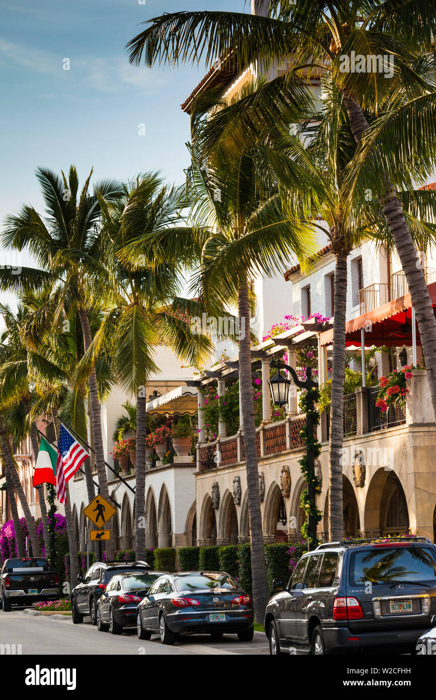 USA, Florida, Palm Beach, Worth Avenue, street detail Stock Photo