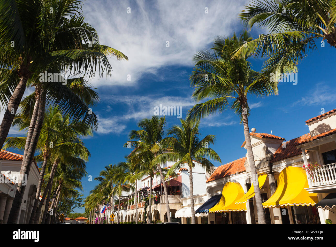 USA, Florida, Palm Beach, Worth Avenue Stock Photo