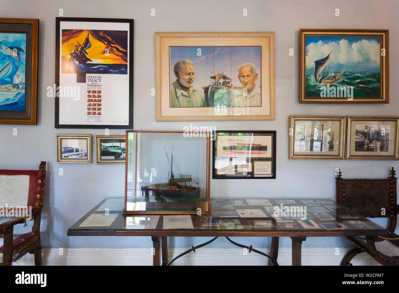 USA, Florida, Florida Keys, Key West, Hemingway House, former residence of famous American writer Stock Photo