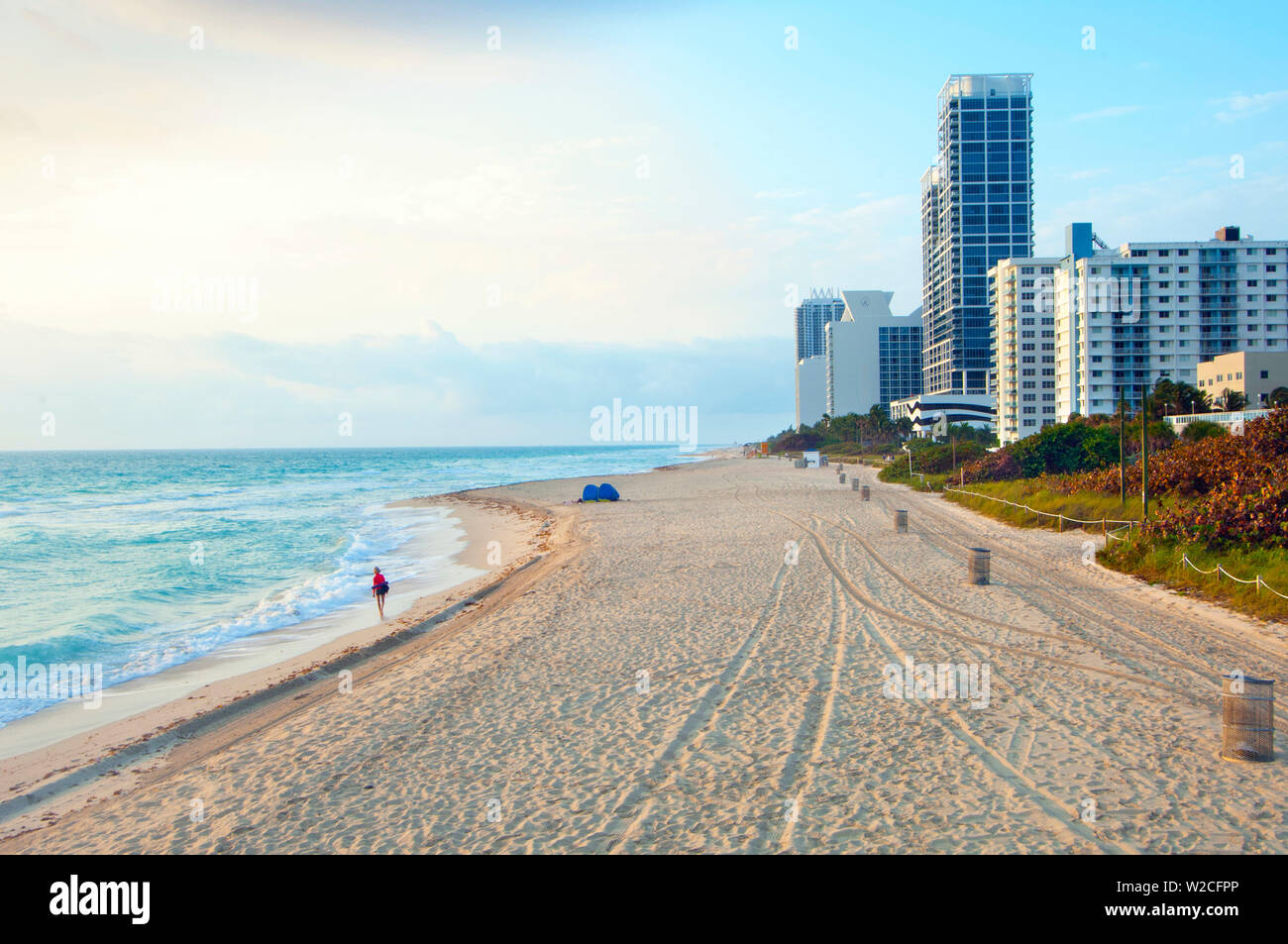Florida, North Miami Beach, Hotels, Condominiums Stock Photo