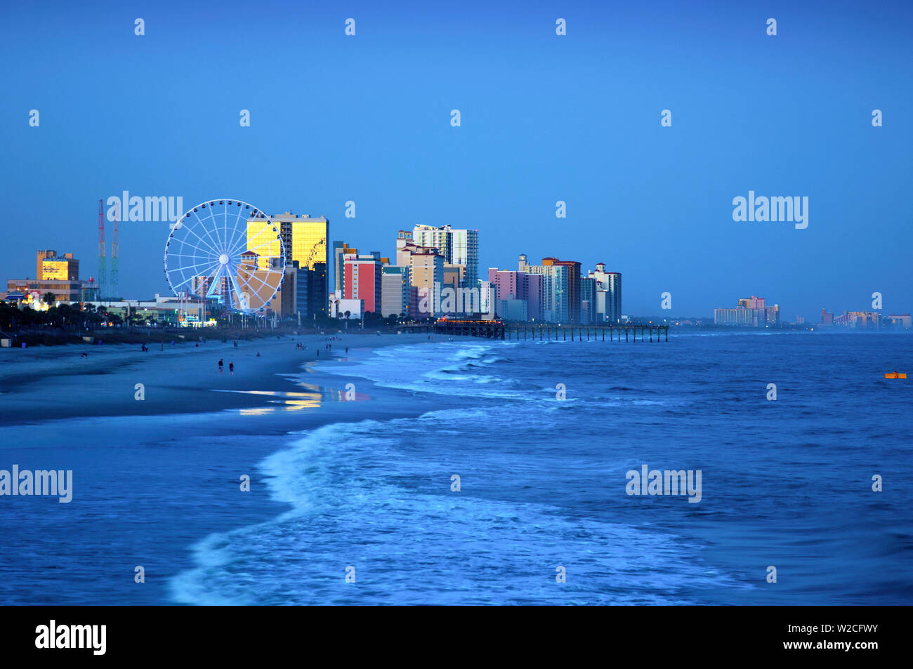 Myrtle Beach, Sky Wheel, Skyline, Grand Strand, South Carolina Stock Photo
