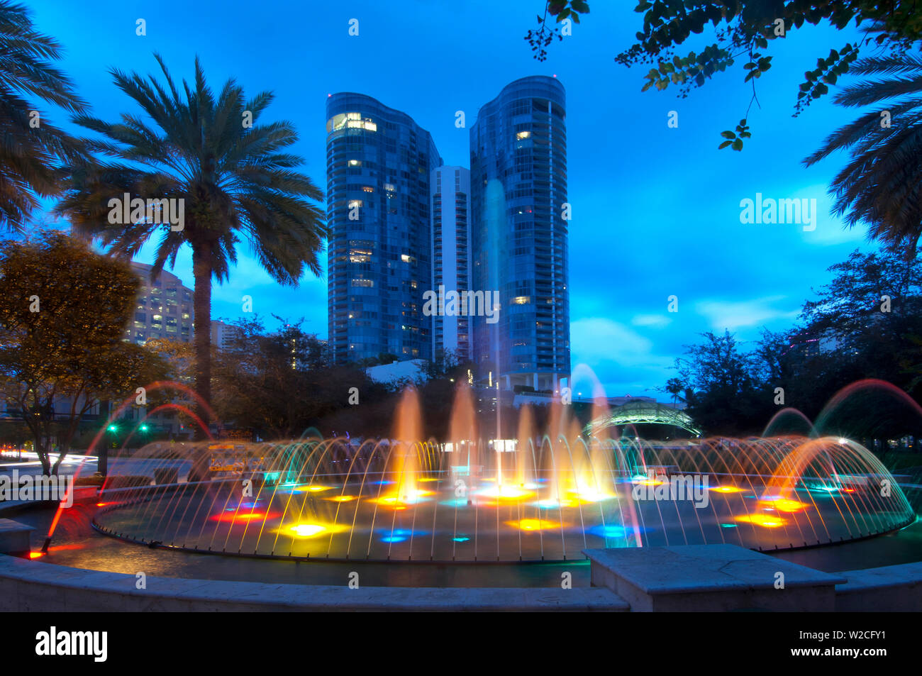 Florida, Fort Lauderdale, Bubier Park Fountain, Huizenga Park, Las Olas